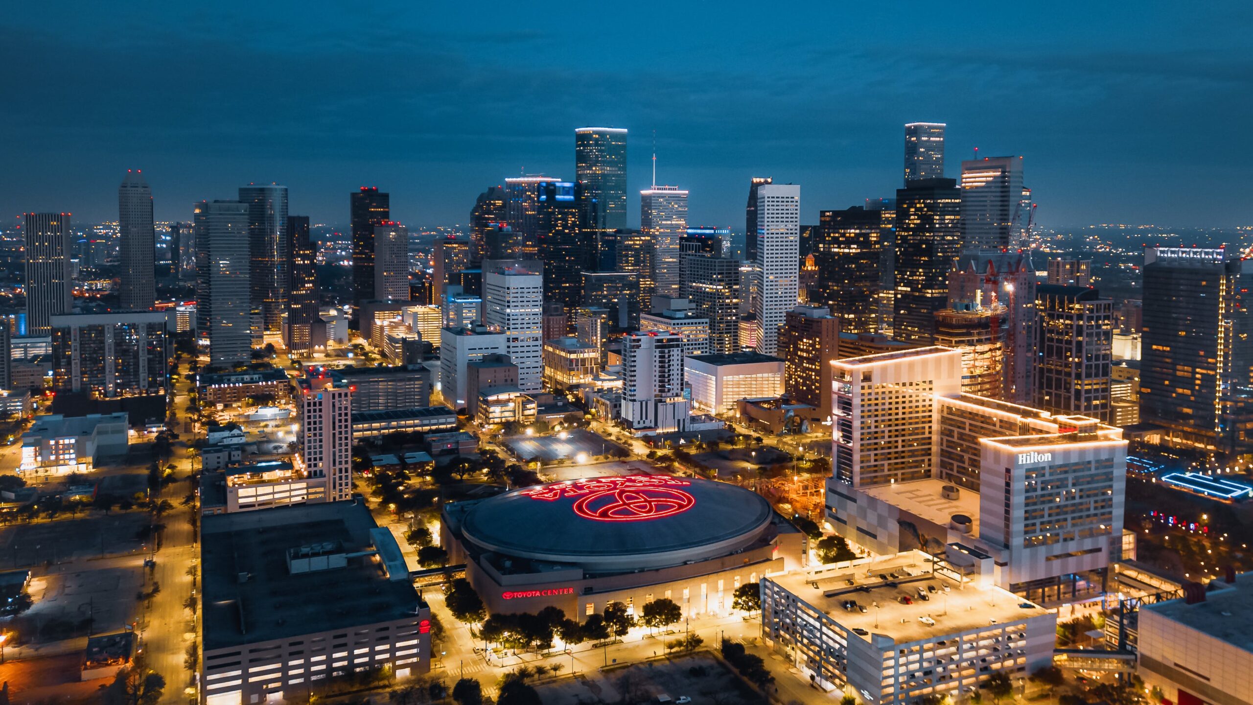 Houston cityscape highlighting the concept of fair franchising in Texas